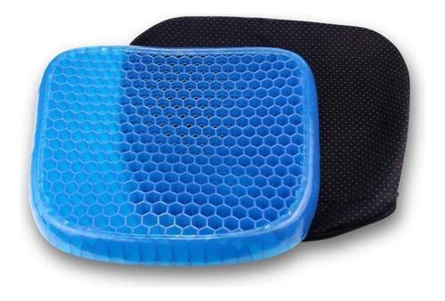 Almofada Assento Egg Da Bestvirtual Ecommerce - Hemorroida Ortopédico Cóccix Pós-parto Silicone Cadeira Tratamento Lesão Especial Macia Confortável Banco Carro Dores Azul Favo De Mel Com Capa Lavavel
