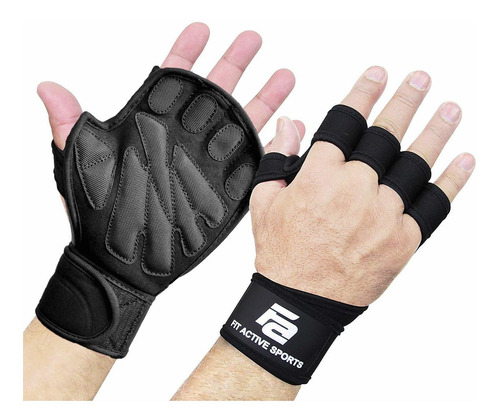 Fit Active Sports Ultimate Grip - Guantes De Entrenamiento D