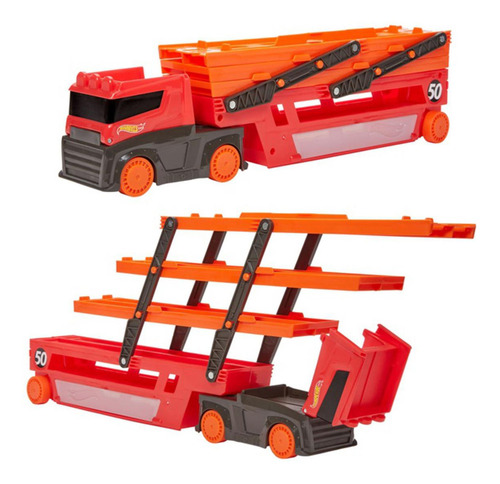 Camion Hot Wheels City Mega Remolque Premium