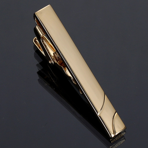 Simple Short Tie Clip Men's Fashion Accessories Copper