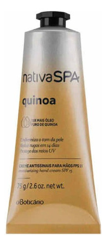 Nativa Spa Creme Antissinais Para Mãos Fps 15 Quinoa, 75 G