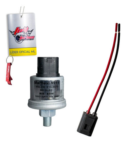 Sensor Pressão Óleo Volvo Nl10 / Nl12  V360002018 + Conector