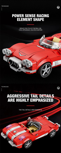 Coche Deportivo 311pzs Bloques Modelo Convertible