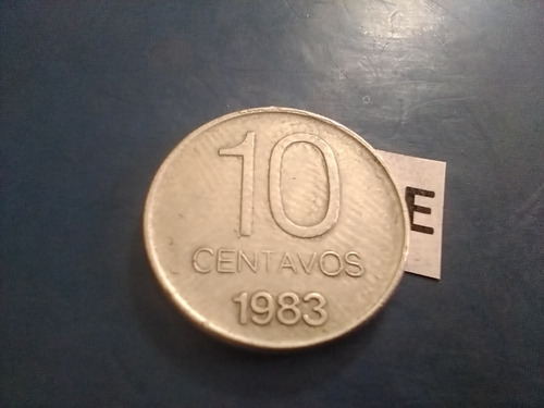 Monedas Argentinas De Peso De 10 Centavos Del Año 1983 