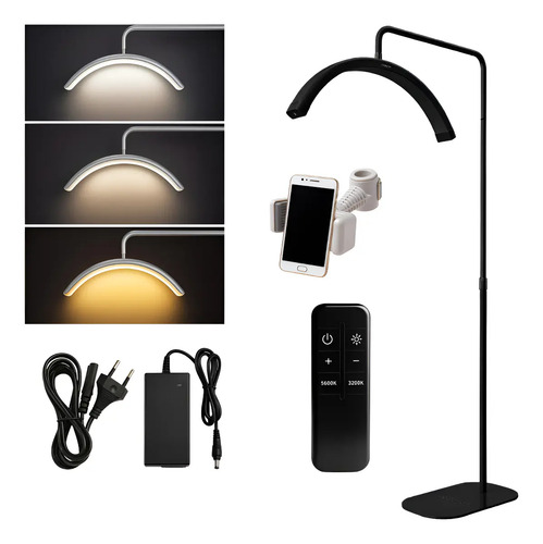 Luminária Meia Lua Pendente Led Profissional Regulagem