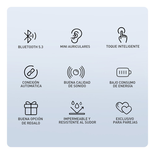 Audífonos Bluetooth En Forma De Corazón Con Cancelación De