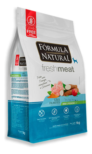 Ração Fórmula Natural Fresh Meat Filhotes Mini E Pequeno 7kg