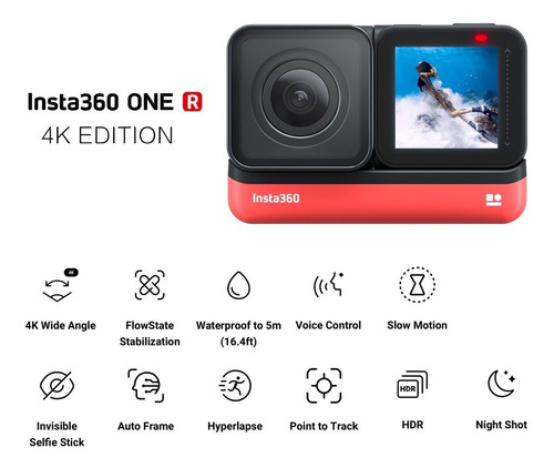 Cámara Insta360 One R 4k Edition