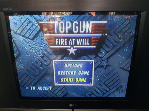 Jogo Ps1 Top Gun Mídia Prata (Usado)