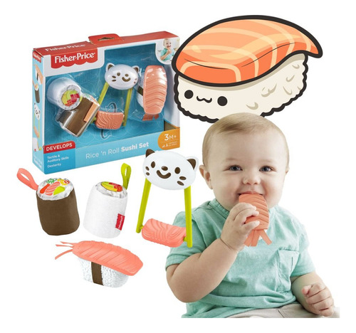 Fisher Price Juego De Sushi Kit De Regalo Para Bebes