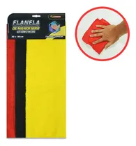 Comprar Kit 3 Panos Microfibra Polimento Carro Automotivo Limpar Cor Pretou002FAmarelou002FVermelho