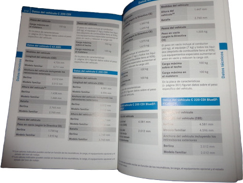 Mercedes Benz Clase C 2009 Manual De Instrucciones (Usado)