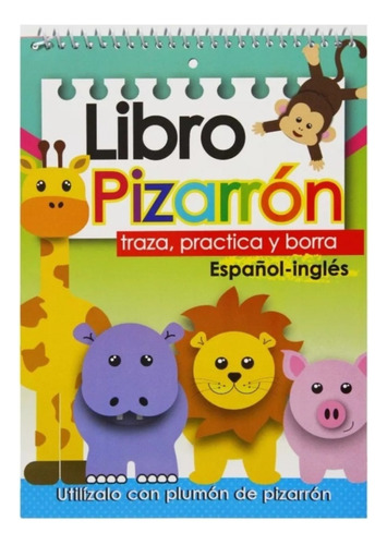 Libro Pizarrón Las Letras (español Inglés) Escribe Y Borra