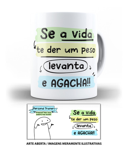 Caneca Flork Profissões Personal Trainer Homem