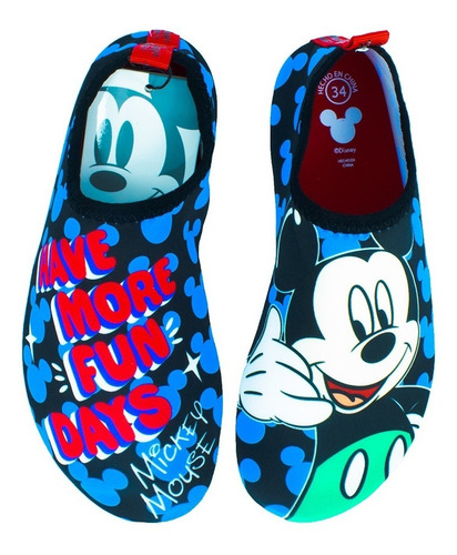 Imagen 4 de 4 de Aqua Shoes Niño Mickey Disney Azul Moletto