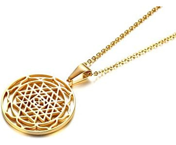 Collar Con Colgante En Forma De Talismán, Amuleto De Chakra