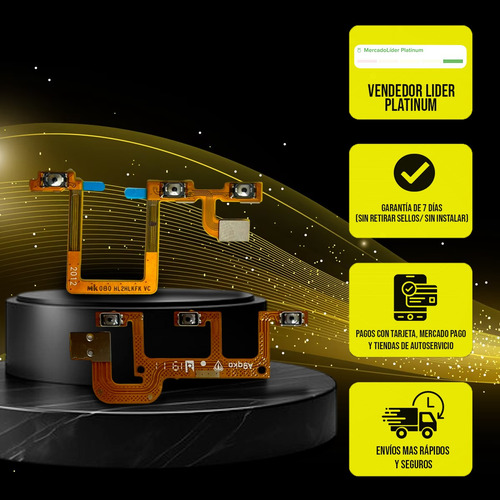 Flex De Volumen Y Encendido Compatible Con Vivo Y01 V2166