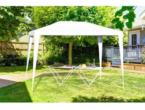 Toldo Carpa Blanca Desarmable Tubería De Hierro Base 3x2 Mts