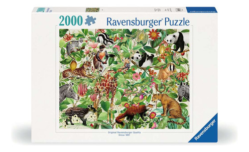 Ravensburger Rompecabezas: Animales De La Selva 2000 Piezas