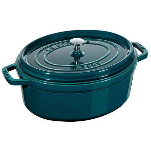 Caçarola Oval Ferro Fundido 37 Cm La Mer Mar Turquesa Staub Staub