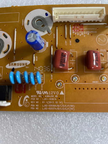 Placa Z-sus Samsung Pn43h4000 Lj41-10361a (Usado)