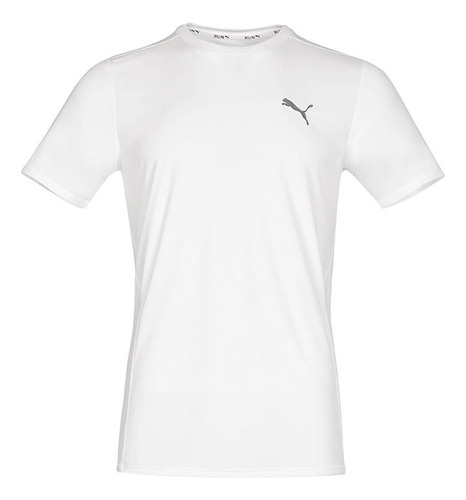 T-shirt Caballero Puma 52315002 Poliester Blanco