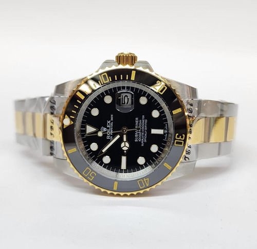 Reloj Submariner Acero Oro Negro Automático Zafiro  (Reacondicionado)