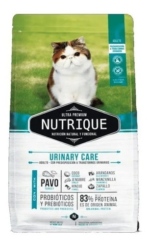 Alimento Para Gatos Nutrique Cat Urinary Care 2 Kg Urinario