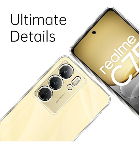 Funda Silicona Tpu Suave Carcasa Para Realme C75 4g+mica Transparente Realme C75 4g/realme 14x 5g