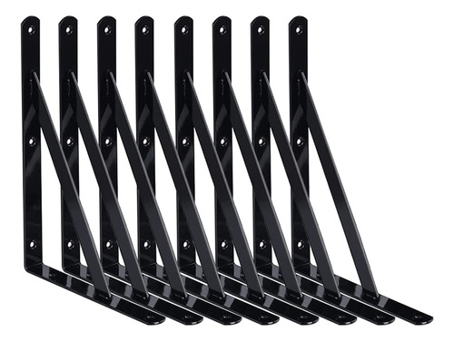 8 Soporte Estante Resistente 10  L Negro Para Flotante Metal