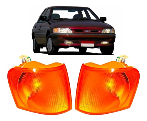 Juego De Giros Faros Ford Orion 1994 1995 1996 1997 Ambar