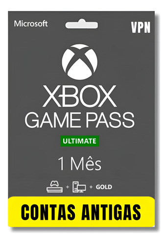 Xbox Gamepass Ultimate 1 Mês - Renovação Xbox One/pc