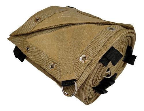 Malla Sombra 6x3.5 Beige Reforzada Clásica + Rollo De Piola