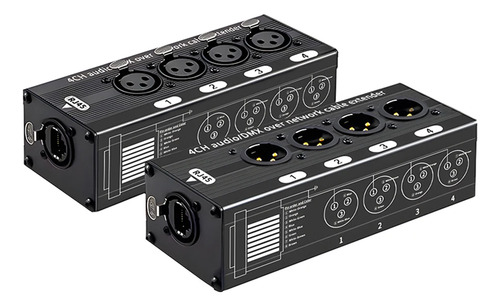 Extensor Ethernet Xlr/dmx Para Audio E Iluminacion Djs
