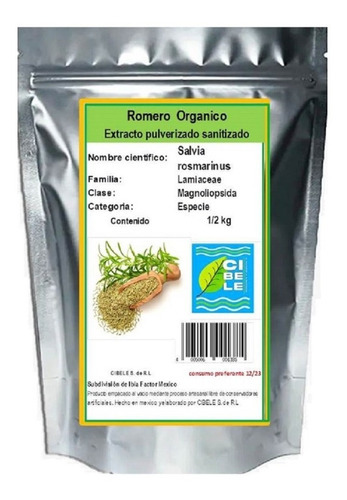 Romero En Polvo 500gr Orgánico