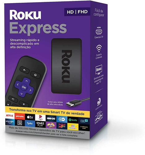 Imagem 7 de 7 de Roku Express Streaming Player Full Hd Hdmi Usb Com Controle