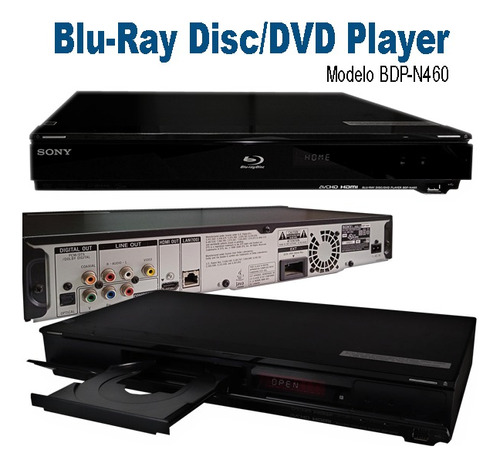 Blu-ray Disc/dvd Player Sony Modelo Bdp-n460