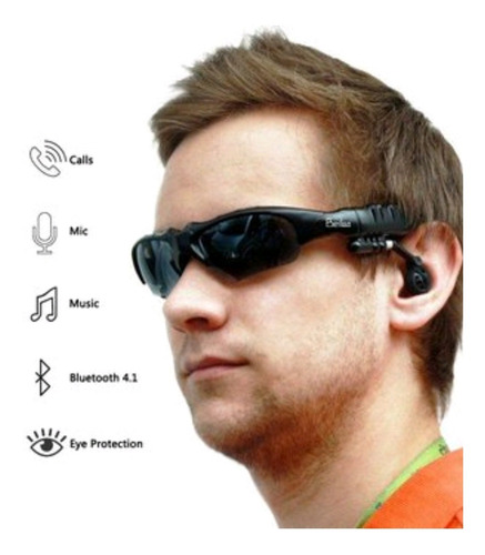 Gafas De Sol, Incluye Auriculares  Bluetooth Manos Libres 