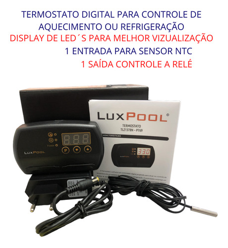 Pirômetro Digital Geladeira Visu Bivolt Com Sensor Ntc