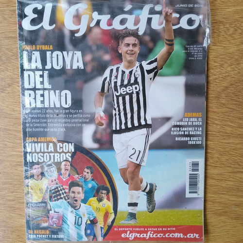 Revista El Grafico Nº4470 Paulo Dybala Guia Copa America Usa