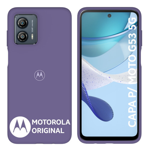 Capa Protetora Motorola Anti Impacto Moto G53 5g -roxo -full