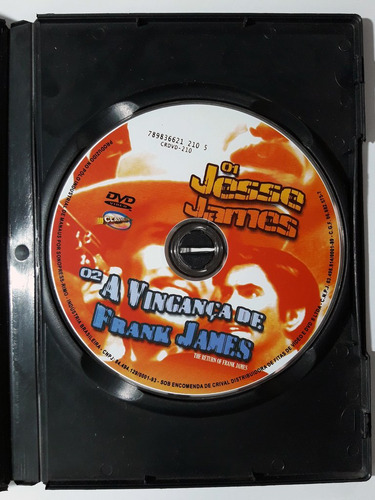 Dvd Western Em Dobro Jesse James + A Vingança De Frank