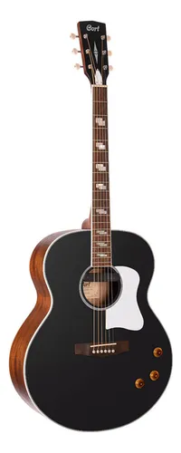 comprar Violão Cort Eletroacústico Cjretro Vintage Black Matte Cu002Fbag