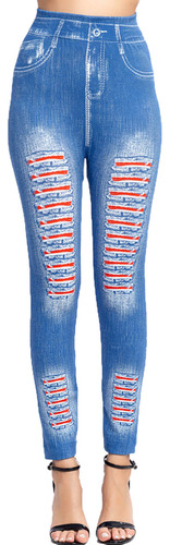 Pantalones M A La Moda Para Mujer, Leggings De Imitación Con