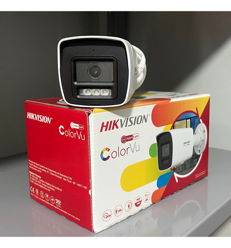Câmera Bullet Hikvision 4mp Color Vu Ds-2cd1047g2h-liu Ip