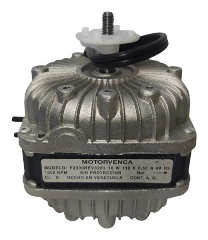 Imagen 1 de 4 de Motor Ventilador 10w 115v 1550rpm Motorvenca Refrigeracion