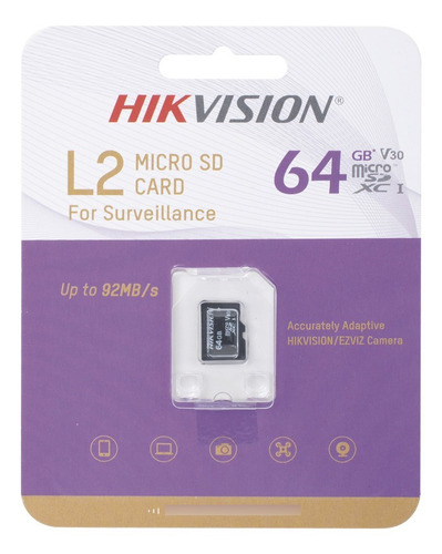 Memoria Microsd 64 Gb Clase 10 Especializada Para Cctv