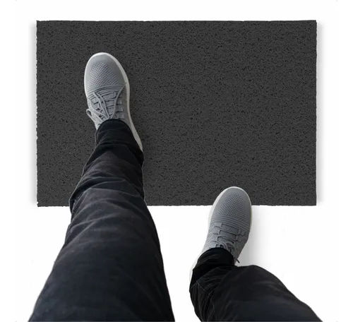 comprar Tapete Capacho De Vinil Liso Higiene 450x60cm Grafite