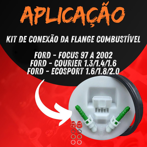 Kit Conexão Da Flange Combustivel Focus - Courier - Ecosport