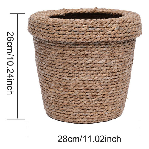 Cesta Tejida Para Macetero, Cesta De Almacenamiento Estilo A